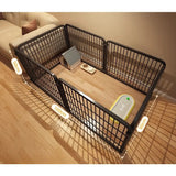 Indoor Dog Playpen with Self-Locking Gate for Small & Medium Dogs