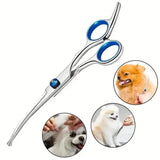 Round Tip Dog Grooming Scissors, Straight or Thinning