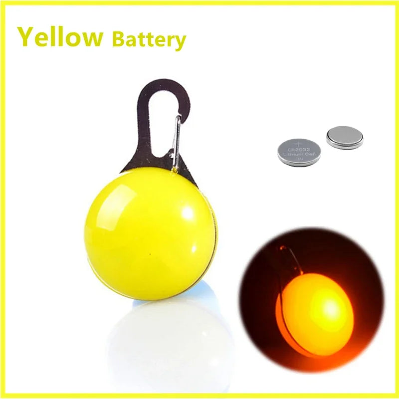 LED Dog Collar Light Pendant with 3 Modes, 6 Colors