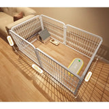 Indoor Dog Playpen with Self-Locking Gate for Small & Medium Dogs
