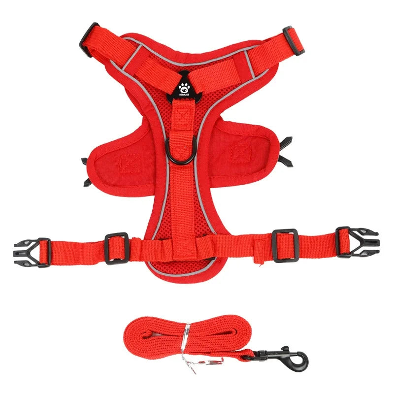 Reflective Dog Harness and Leash Set for Small Dogs