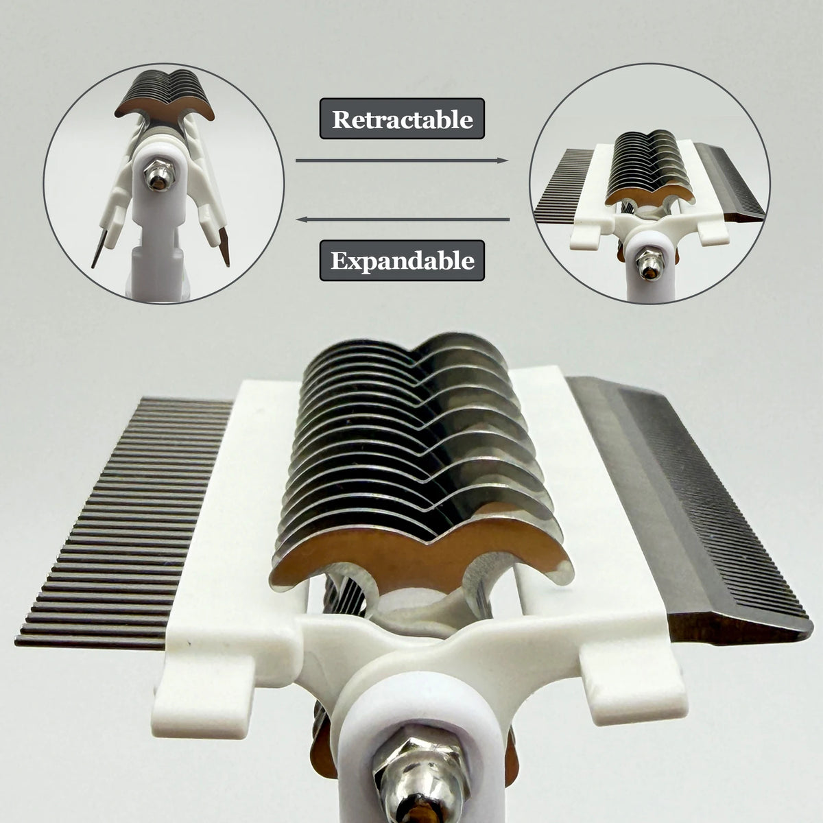 3-in-1 Dog Grooming Tool with Mat Splitter, Deshedder and Comb