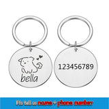 Double-Sided Custom Dog ID Tag with Name and Back Engraving