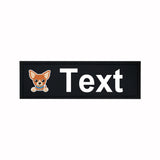 Custom Dog Harness Patches with Name and Phone Number, Set of 2