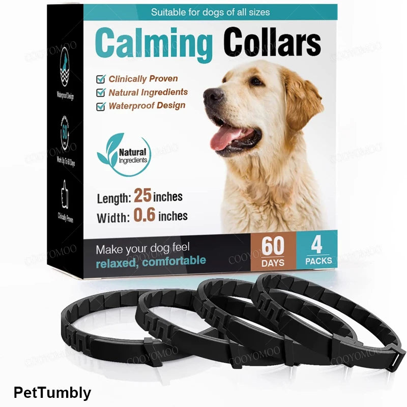 Dog Calming Collar 3 or 4 Pack, Pheromone Collars for Months of Use