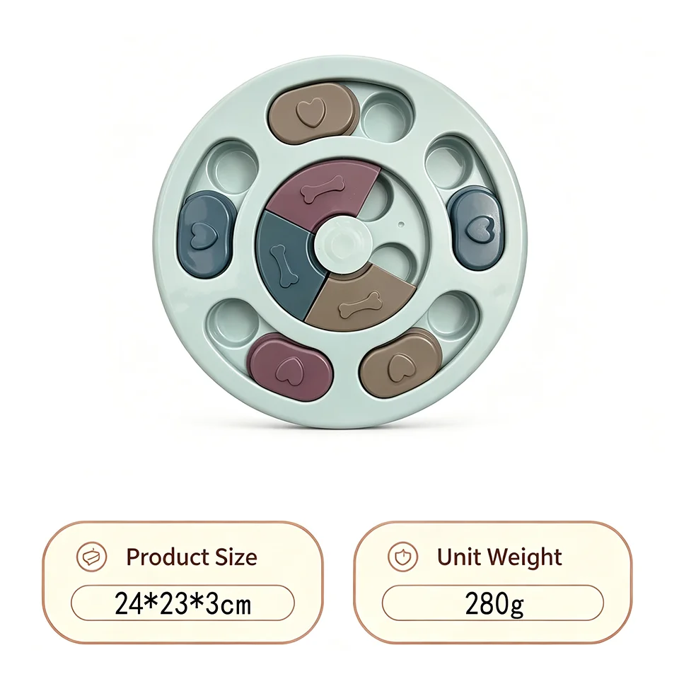 Interactive Dog Puzzle Feeder and Slow Feeder Bowl, 4 Styles