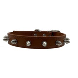 Spiked Studded Dog Collar in PU Leather for Dogs