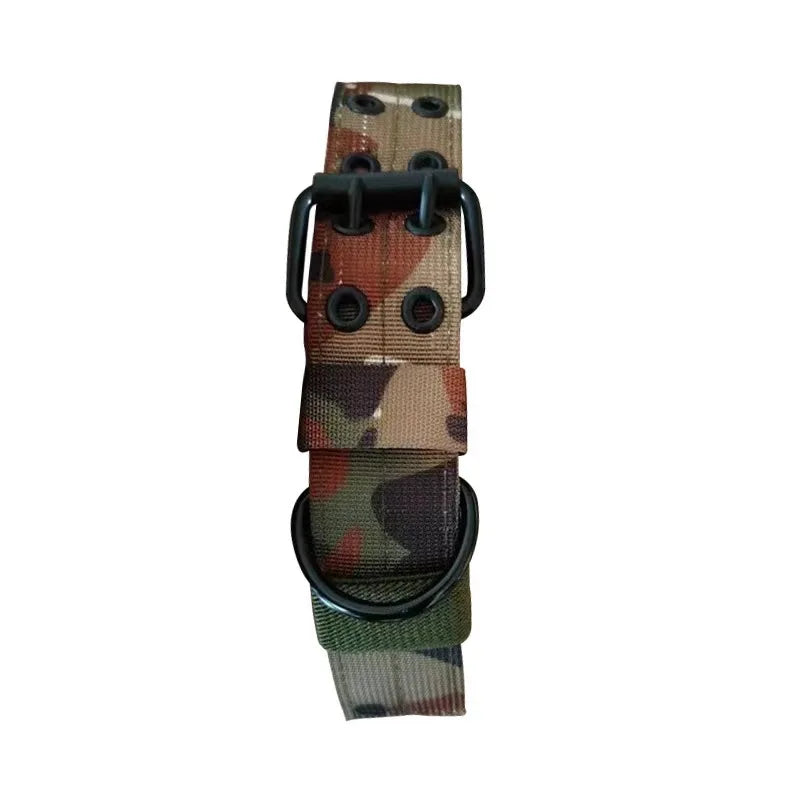 Tactical Dog Collar and Leash Set for Strong Medium Large Dogs