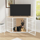 52 Inch Dog Crate Furniture End Table for Large Dogs