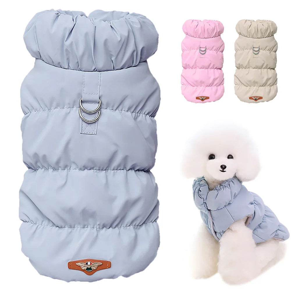 Padded Dog Winter Coat for Small and Medium Dogs, Windproof
