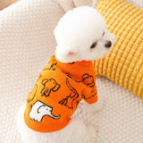 Knit Dog Turtleneck Sweater with Rabbit or Elephant Design