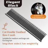 Stainless Steel Dog Grooming Comb with Tapered Pins, 4 Styles