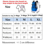 Breathable Nylon Motorcycle Dog Backpack Carrier in 4 Sizes up to 33 lb