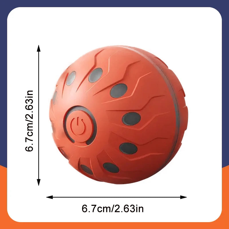 Smart Rolling Dog Ball That Moves on Its Own, USB Rechargeable