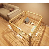 Indoor Dog Playpen with Self-Locking Gate for Small & Medium Dogs