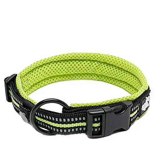 Adjustable Reflective Collar with Stainless Steel Ring