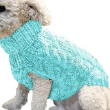 Knitted Dog Sweater for Small Dogs, Warm Pullover for Winter