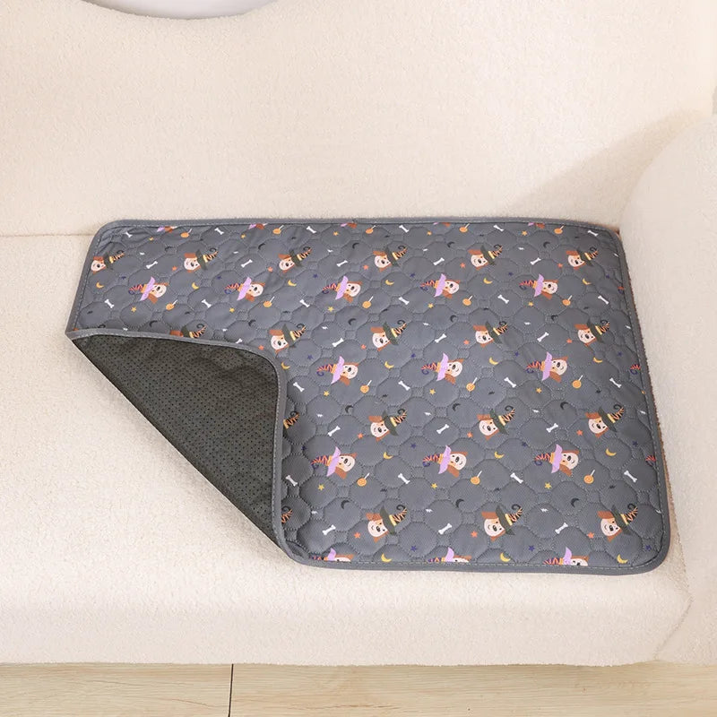 Washable Dog Pee Pad, Reusable Puppy Training Mat with Non-Slip Back