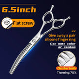 Curved Chunkers and Thinners for Dog Grooming, 7 or 7.5 Inch