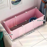 Modular Small Dog Cage with Clear Panels and Top Cover