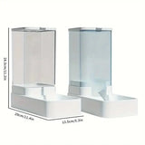 Automatic Gravity Dog Feeder and Water Dispenser Set, 3.8L