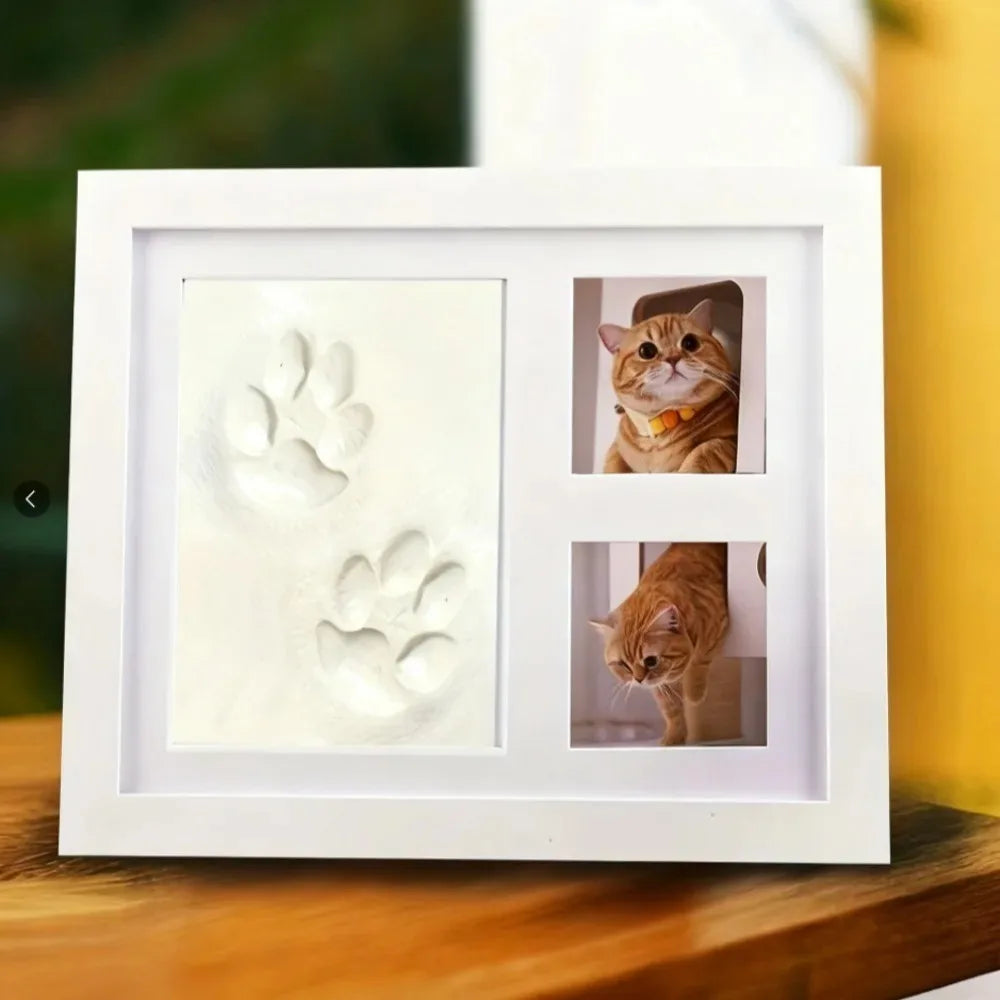 Dog Paw Print Keepsake Kit with Clay and Photo Frame