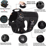 Tactical Dog Harness and Collar Set for Medium & Large Dogs