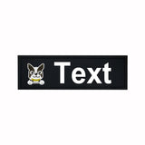 Custom Dog Harness Patches with Name and Phone Number, Set of 2
