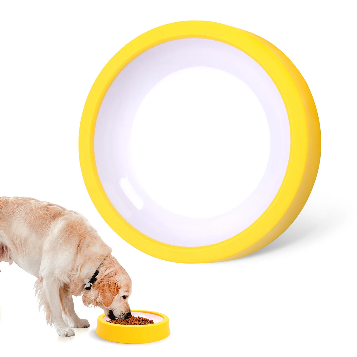 Dog Slow Feeder Bowl with Maze Design and Non-Slip Base