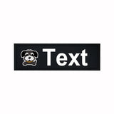 Custom Dog Harness Patches with Name and Phone Number, Set of 2