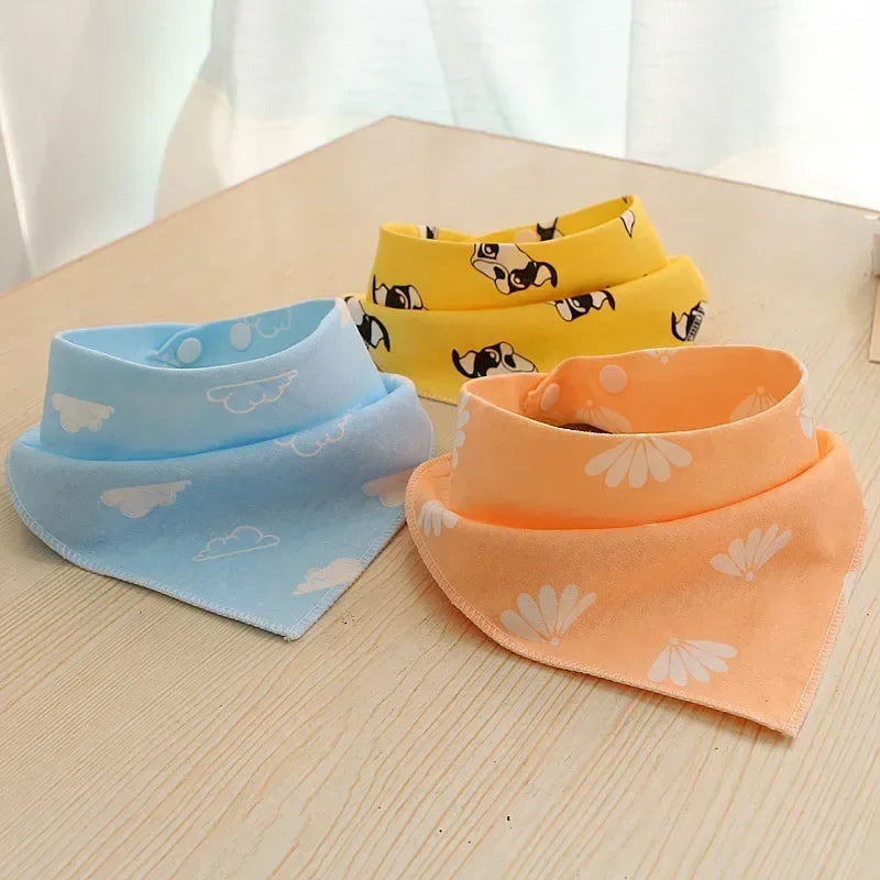 Cute Printed Dog Bandana, Soft Cotton Kerchief for Dogs and Cats