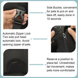 Front or Back Motorcycle Dog Carrier with Anti-Escape Zipper Lock