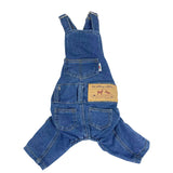 Dog Denim Overalls for Small and Medium Dogs, Adjustable Straps