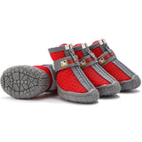 Non-Slip Dog Shoes for Small Dogs with Warm Plush Lining