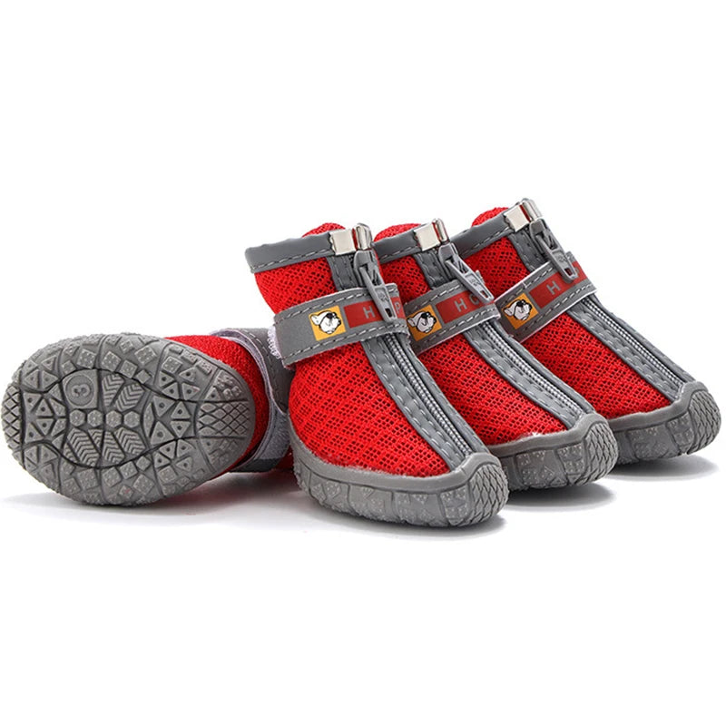 Non-Slip Dog Shoes for Small Dogs with Warm Plush Lining