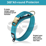 Padded Dog Collar with Quick Release Metal Buckle, S to XL