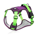Padded Reflective Dog Harness Vest with Quick-Release Buckles