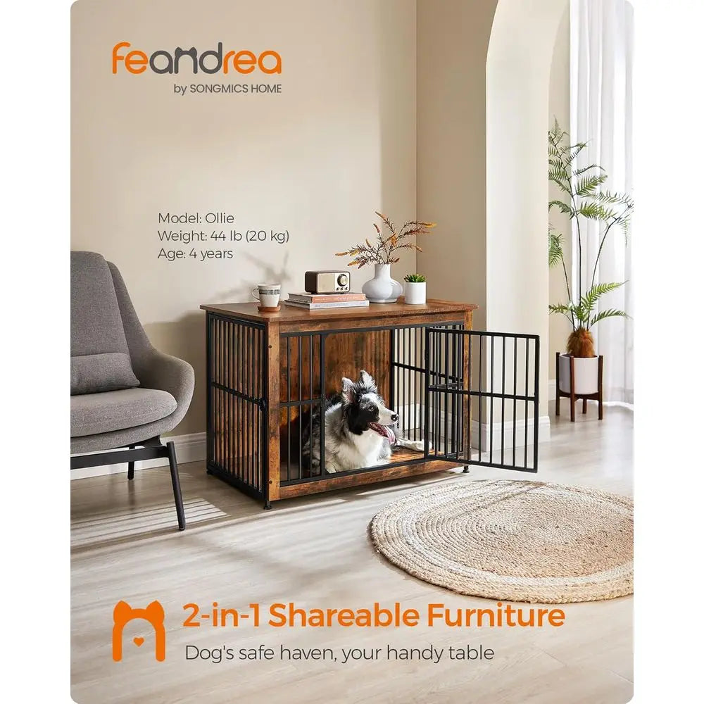 38.6 Inch Dog Crate Furniture End Table for Dogs up to 70 lb