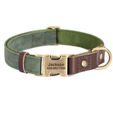Custom Engraved Buckle Dog Collar with Name and Phone Number