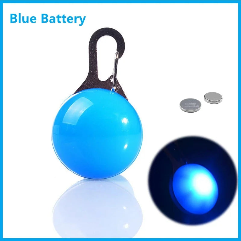 LED Dog Collar Light Pendant with 3 Modes, 6 Colors