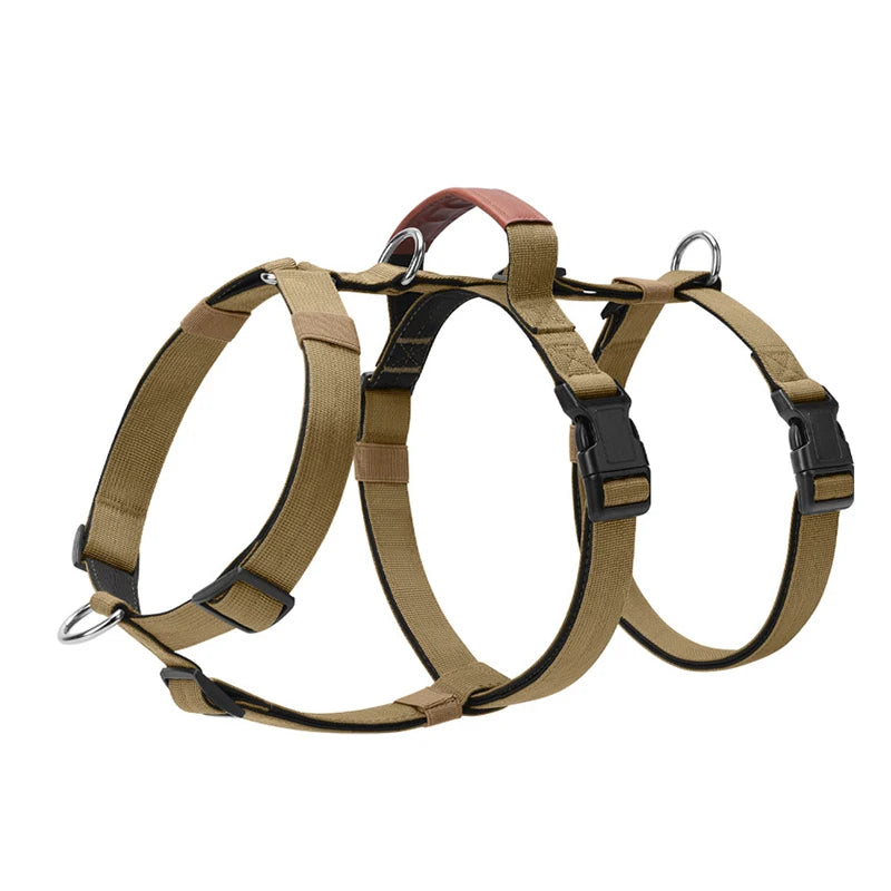 Adjustable Nylon Vest Harness for Large Dogs, M to XL