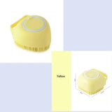 Silicone Dog Bath Brush with Shampoo Dispenser