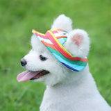 Dog Baseball Cap with Ear Holes, Breathable Mesh Visor Hat