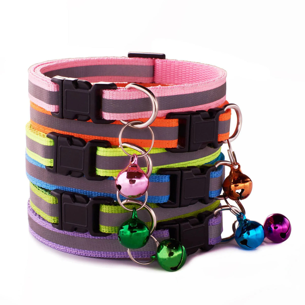 Adjustable Puppy Collar with Small Bell, 7.5 to 12.6 in