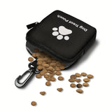 Zippered Dog Treat Pouch with Clip for Walks and Training