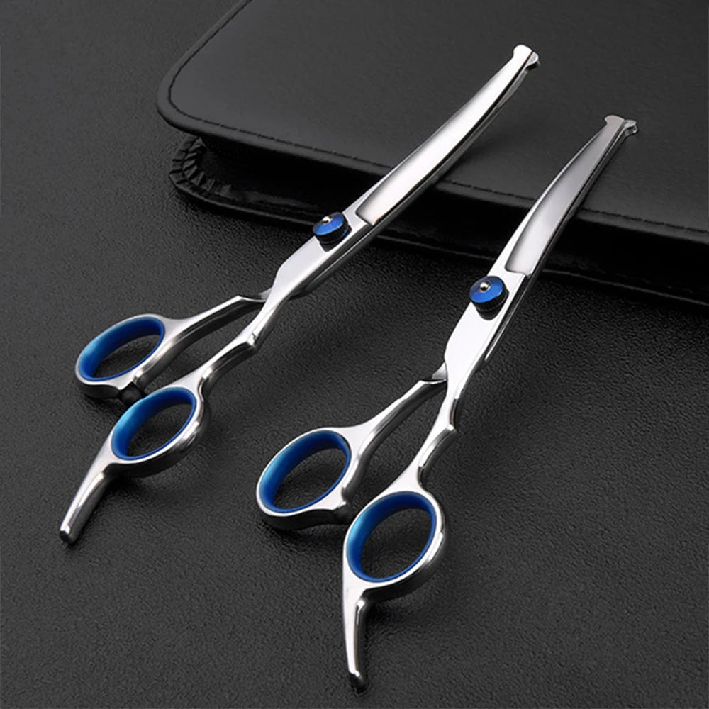 Round Tip Dog Grooming Scissors, 6 Inch Stainless Steel