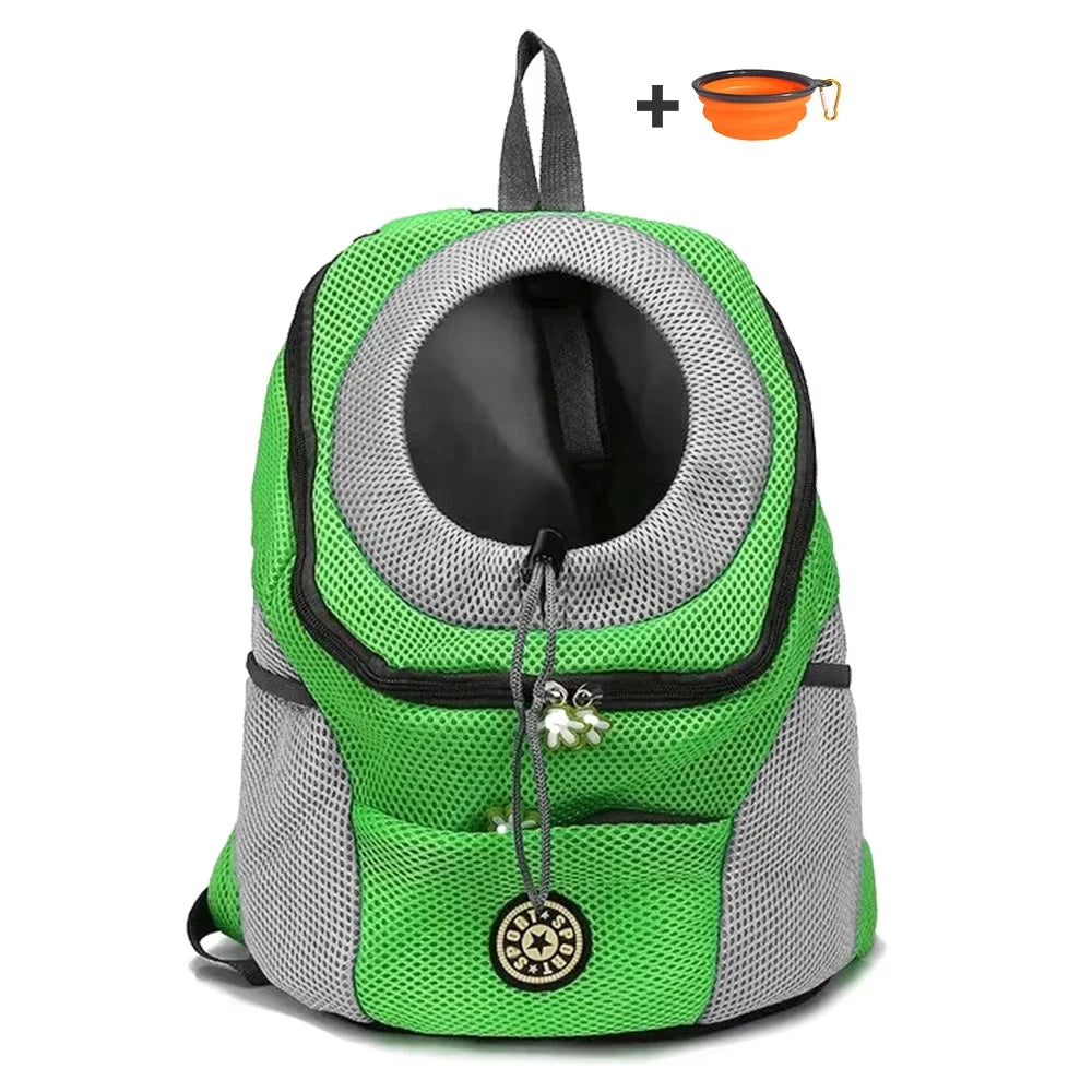 Dog Motorcycle Carrier Backpack for Small Dogs, Head-Out Design