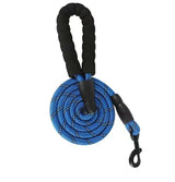 Reflective Rope Dog Leash with Foam Handle, 5 ft