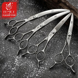 Fenice 45° Curved Dog Grooming Scissors, Japan 440C Steel