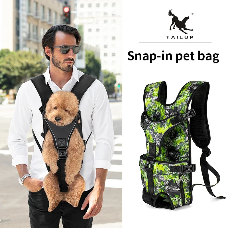 Front Facing Motorcycle Dog Carrier Backpack for Small Dogs